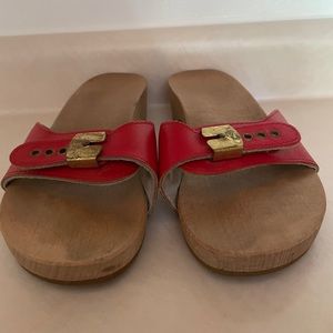 Vintage 1976 Scholl Sandals. Purchased at Indiana Hooks Pharmacy. Size 8 Austria